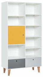 Βιβλιοθήκη Concept Plus Κίτρινη 105x45x201.3cm από το Polihome