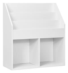 Βιβλιοθήκη Δαπέδου Ξύλινη Λευκή 70x30x80cm - Costway