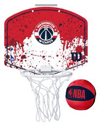 Washington Wizards Mini Μπασκέτα Δωματίου με Μπάλα Wilson από το MybrandShoes