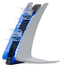 CH-1500G Βάση Φόρτισης για 2 χειριστήρια PS5 με φωτισμό LED Λευκή 220069 Zeroground