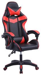 Zita Plus A6000 Καρέκλα Gaming Δερματίνης Μαύρο/Κόκκινο