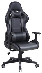 Zita Plus A6250 Καρέκλα Gaming Δερματίνης Μαυρο/Γκρι