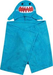 Zoocchini Βρεφική Κάπα-Μπουρνούζι με Κουκούλα Sherman The Shark Γαλάζια από το Spitishop